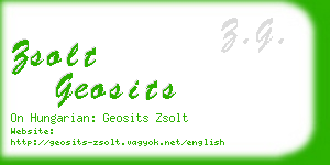 zsolt geosits business card